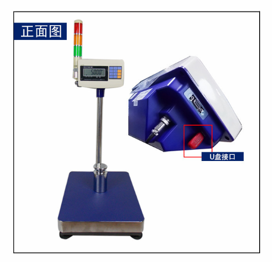 帶U盤存儲功能的英展電子秤